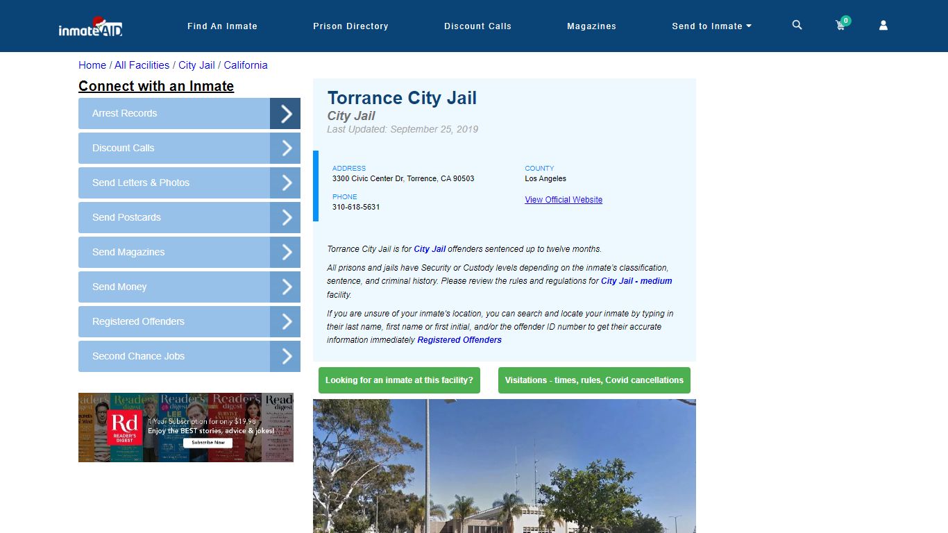 Torrance City Jail | Inmate Locator